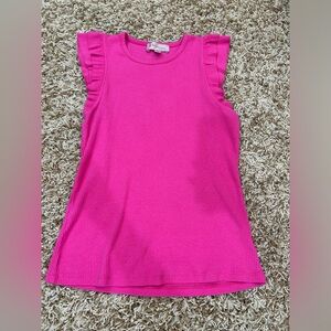 Pink ruffle sleeve top